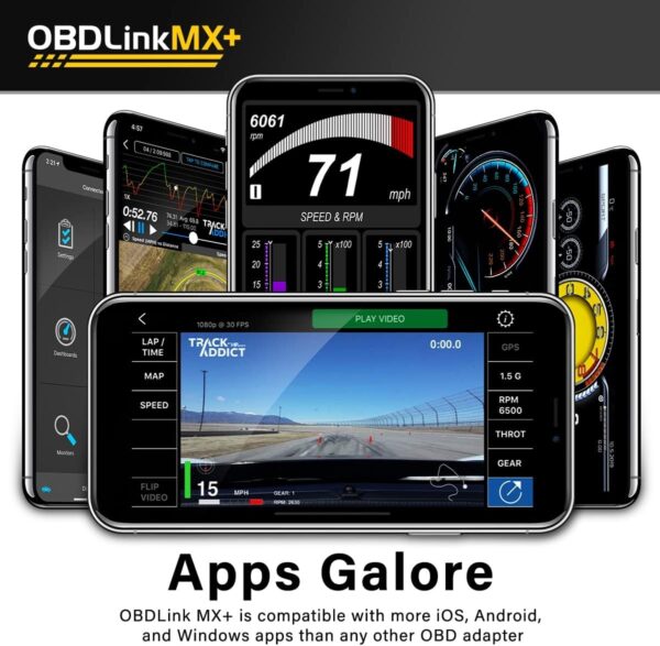 OBDLink MX+ OBD2 Bluetooth Scanner for iPhone, Android, and Windows