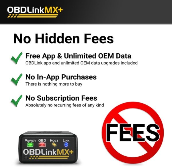 OBDLink MX+ OBD2 Bluetooth Scanner for iPhone, Android, and Windows