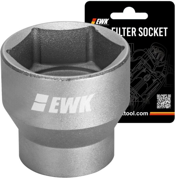 EWK Forged 3-Pcs 27, 32, 36mm Low Profile Oil Filter Wrench Socket, 3/8" Drive Oil Filter Cap Removal Tool for BMW, Ford, B·enz