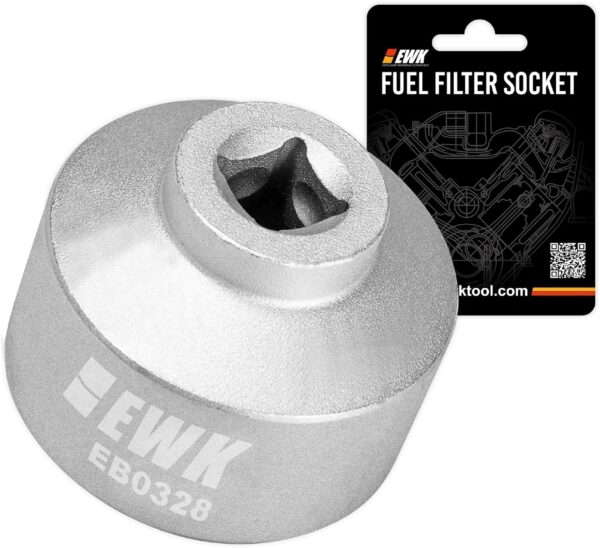 EWK Forged 3-Pcs 27, 32, 36mm Low Profile Oil Filter Wrench Socket, 3/8" Drive Oil Filter Cap Removal Tool for BMW, Ford, B·enz